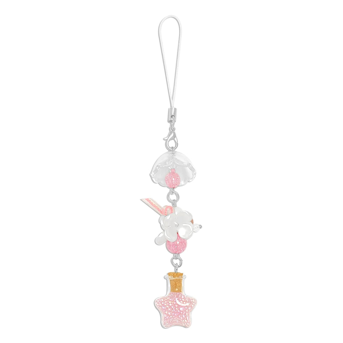 1-4PCS Cute Phone Charms Aesthetic Y2K Cell Phone Charms Strap Strawberry Butterfly Star PhoneCharm Y2K Accessories for Bag Keychain Airpods Camera Pendants Decor