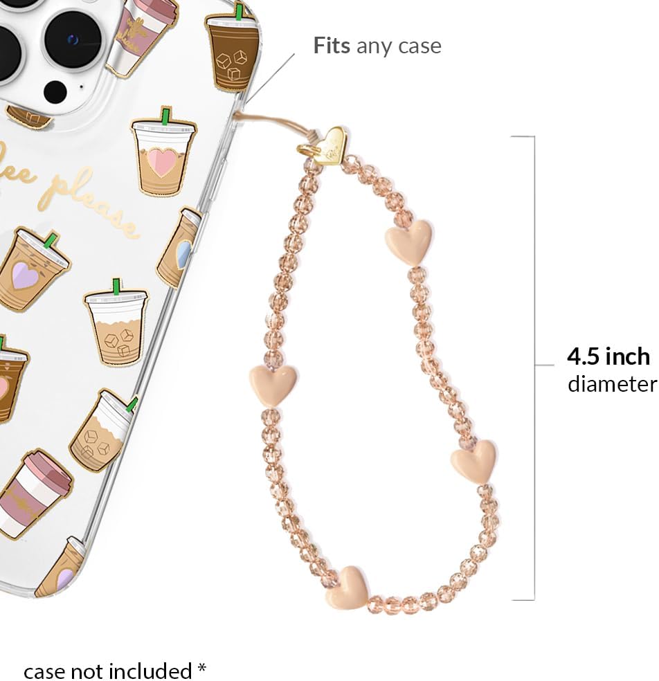 VELVET CAVIAR Phone Charm Wrist Strap - Cute Beaded Cellphone Wristlet - Lanyard Accessory for Women - Fits all Phone Cases