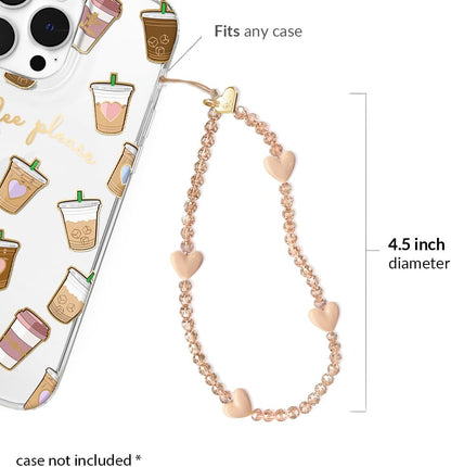 VELVET CAVIAR Phone Charm Wrist Strap - Cute Beaded Cellphone Wristlet - Lanyard Accessory for Women - Fits all Phone Cases