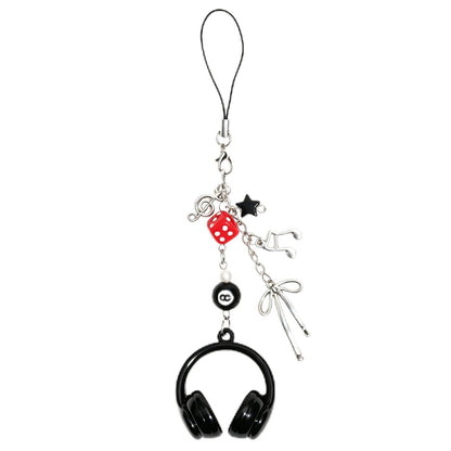 Cute Phone Charms Strap, Y2K Aesthetic Cellphone Keychain, Pink Butterfly Star Strap Accessories for Women, Pendants Decor for Bag Purse Camera Backpack Airpods(Bowknot Rope)