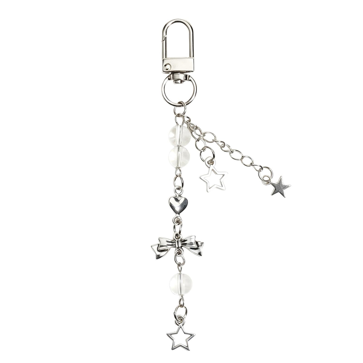 Cute Phone Charms Strap, Y2K Aesthetic Cellphone Keychain, Pink Butterfly Star Strap Accessories for Women, Pendants Decor for Bag Purse Camera Backpack Airpods(Bowknot Rope)