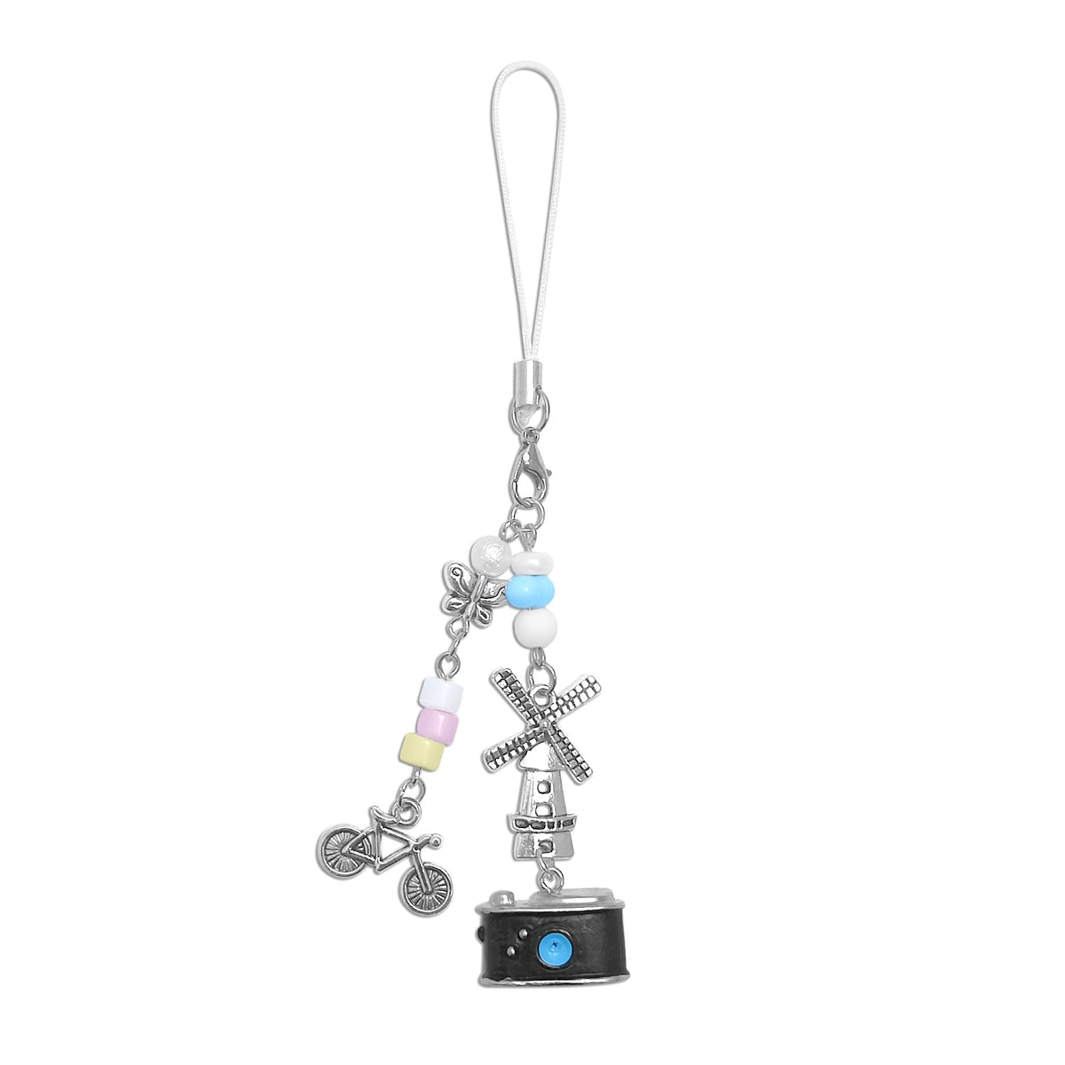 cioatu Y2K Cute Phone Charms Set - Aesthetic Cherry,Flower, Butterfly & Star Cell Phone Straps, Kawaii PhoneAccessories for Bag Keychain, AirPods, Camera Decor