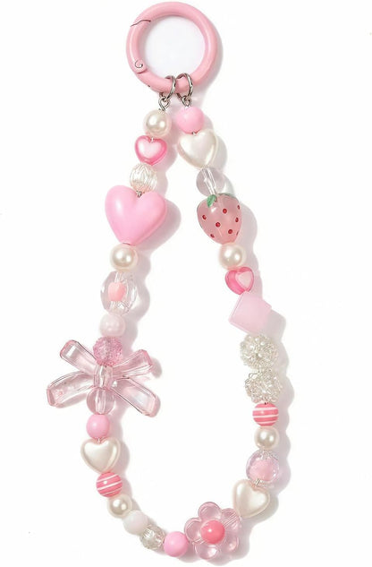 Cheetah Leopard Heart Bowknot Bow Cute Girly Glitter Bling Turtoise Brown Aesthetic Trendy Phone Charms Lanyard