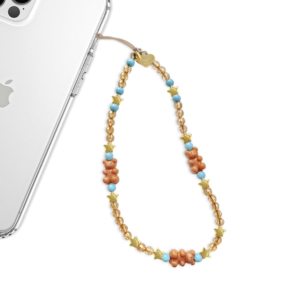 VELVET CAVIAR Phone Charm Wrist Strap - Cute Beaded Cellphone Wristlet - Lanyard Accessory for Women - Fits all Phone Cases