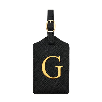 Luggage Tag PU Leather for Suitcase Baggage Handbag Travel Bag Label Suitcase Tag Label Tag w. Name Card & Privacy Cover (S)