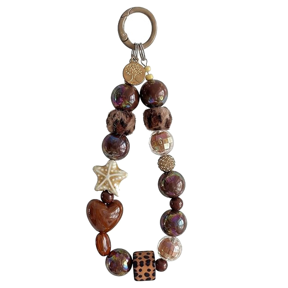 Cheetah Leopard Heart Bowknot Bow Cute Girly Glitter Bling Turtoise Brown Aesthetic Trendy Phone Charms Lanyard