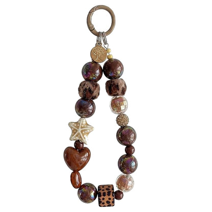Cheetah Leopard Heart Bowknot Bow Cute Girly Glitter Bling Turtoise Brown Aesthetic Trendy Phone Charms Lanyard