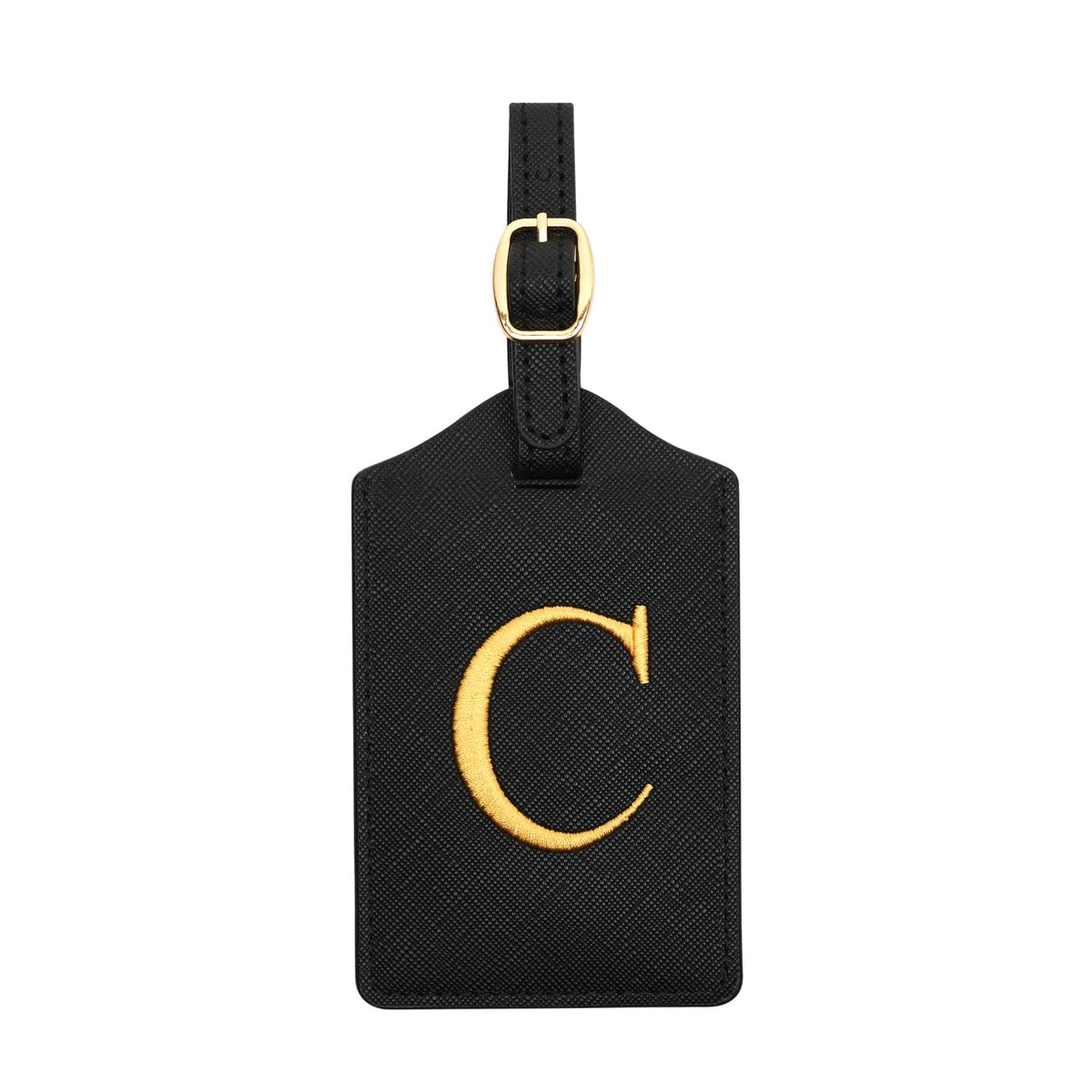 Luggage Tag PU Leather for Suitcase Baggage Handbag Travel Bag Label Suitcase Tag Label Tag w. Name Card & Privacy Cover (S)