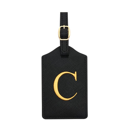 Luggage Tag PU Leather for Suitcase Baggage Handbag Travel Bag Label Suitcase Tag Label Tag w. Name Card & Privacy Cover (S)
