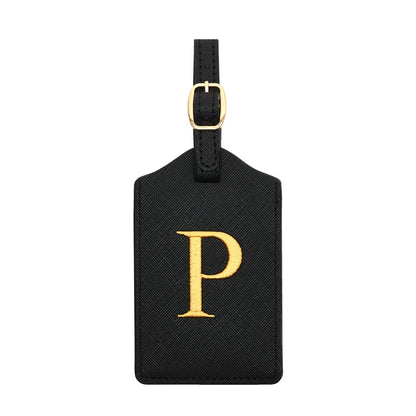 Luggage Tag PU Leather for Suitcase Baggage Handbag Travel Bag Label Suitcase Tag Label Tag w. Name Card & Privacy Cover (S)