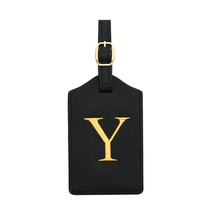 Luggage Tag PU Leather for Suitcase Baggage Handbag Travel Bag Label Suitcase Tag Label Tag w. Name Card & Privacy Cover (S)