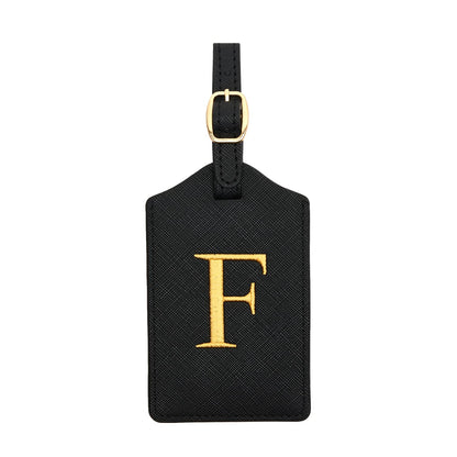 Luggage Tag PU Leather for Suitcase Baggage Handbag Travel Bag Label Suitcase Tag Label Tag w. Name Card & Privacy Cover (S)