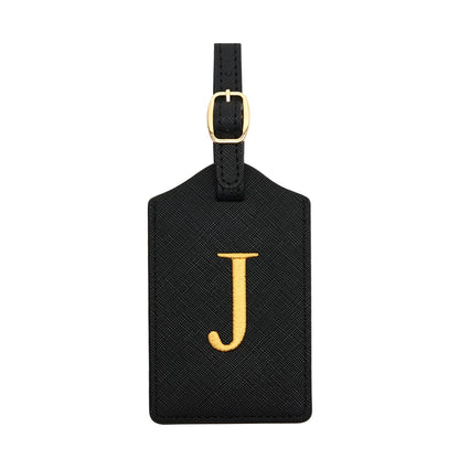 Luggage Tag PU Leather for Suitcase Baggage Handbag Travel Bag Label Suitcase Tag Label Tag w. Name Card & Privacy Cover (S)