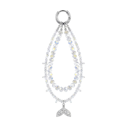 Bloomish Phone Charm, Crystal & Rhinestone Bow Beads Strap - Wristlet Lanyard for Women, Sparkly Bling Cellphone Chain, Purse, or Keys Elegant Accessory & Gift