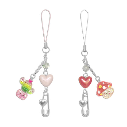 cioatu Y2K Cute Phone Charms Set - Aesthetic Cherry,Flower, Butterfly & Star Cell Phone Straps, Kawaii PhoneAccessories for Bag Keychain, AirPods, Camera Decor