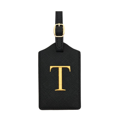 Luggage Tag PU Leather for Suitcase Baggage Handbag Travel Bag Label Suitcase Tag Label Tag w. Name Card & Privacy Cover (S)