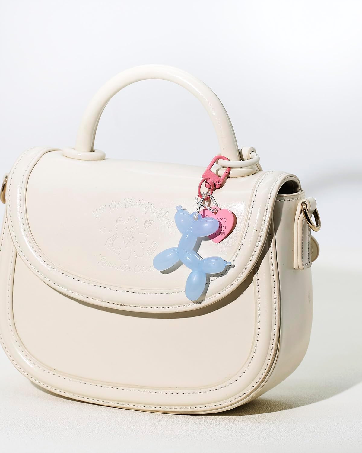 4 PCS Bag Charms for Handbags, Cute Cherry Keychain Purse Accessories