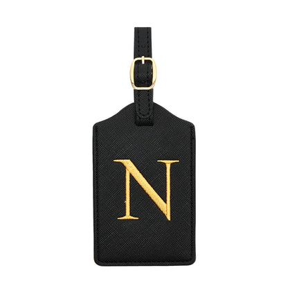 Luggage Tag PU Leather for Suitcase Baggage Handbag Travel Bag Label Suitcase Tag Label Tag w. Name Card & Privacy Cover (S)