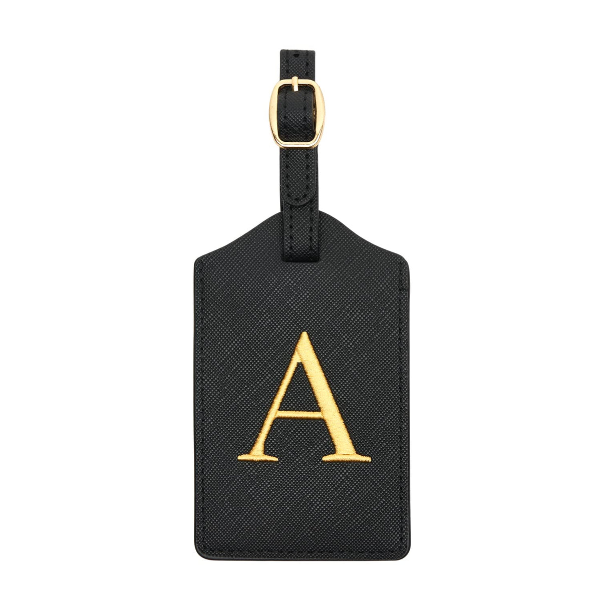 Luggage Tag PU Leather for Suitcase Baggage Handbag Travel Bag Label Suitcase Tag Label Tag w. Name Card & Privacy Cover (S)