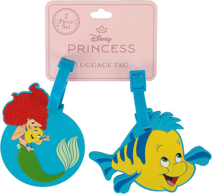 The Little Mermaid Ariel & Flounder 2-Piece Luggage Tag Set