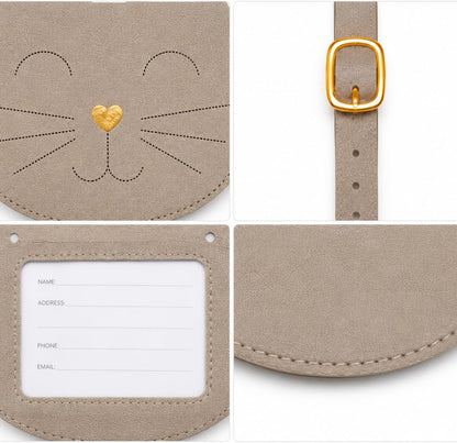 WORLD TRAVELER Womens Luggage Tag Cute Suitcase Identifiers with Strap