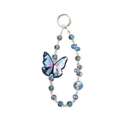 Bloomish Phone Charm, Crystal & Rhinestone Bow Beads Strap - Wristlet Lanyard for Women, Sparkly Bling Cellphone Chain, Purse, or Keys Elegant Accessory & Gift