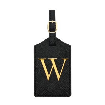 Luggage Tag PU Leather for Suitcase Baggage Handbag Travel Bag Label Suitcase Tag Label Tag w. Name Card & Privacy Cover (S)