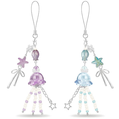 cioatu Y2K Cute Phone Charms Set - Aesthetic Cherry,Flower, Butterfly & Star Cell Phone Straps, Kawaii PhoneAccessories for Bag Keychain, AirPods, Camera Decor