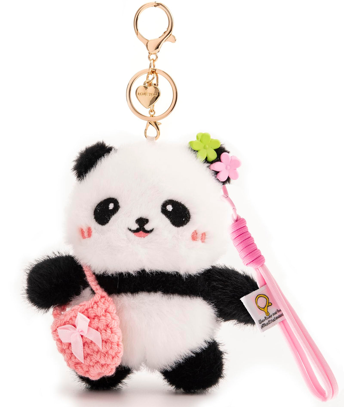 Bag Charm Cute Black Cat Plush Keychain Backpack Purse Key Chain Accessories Gifts for Women