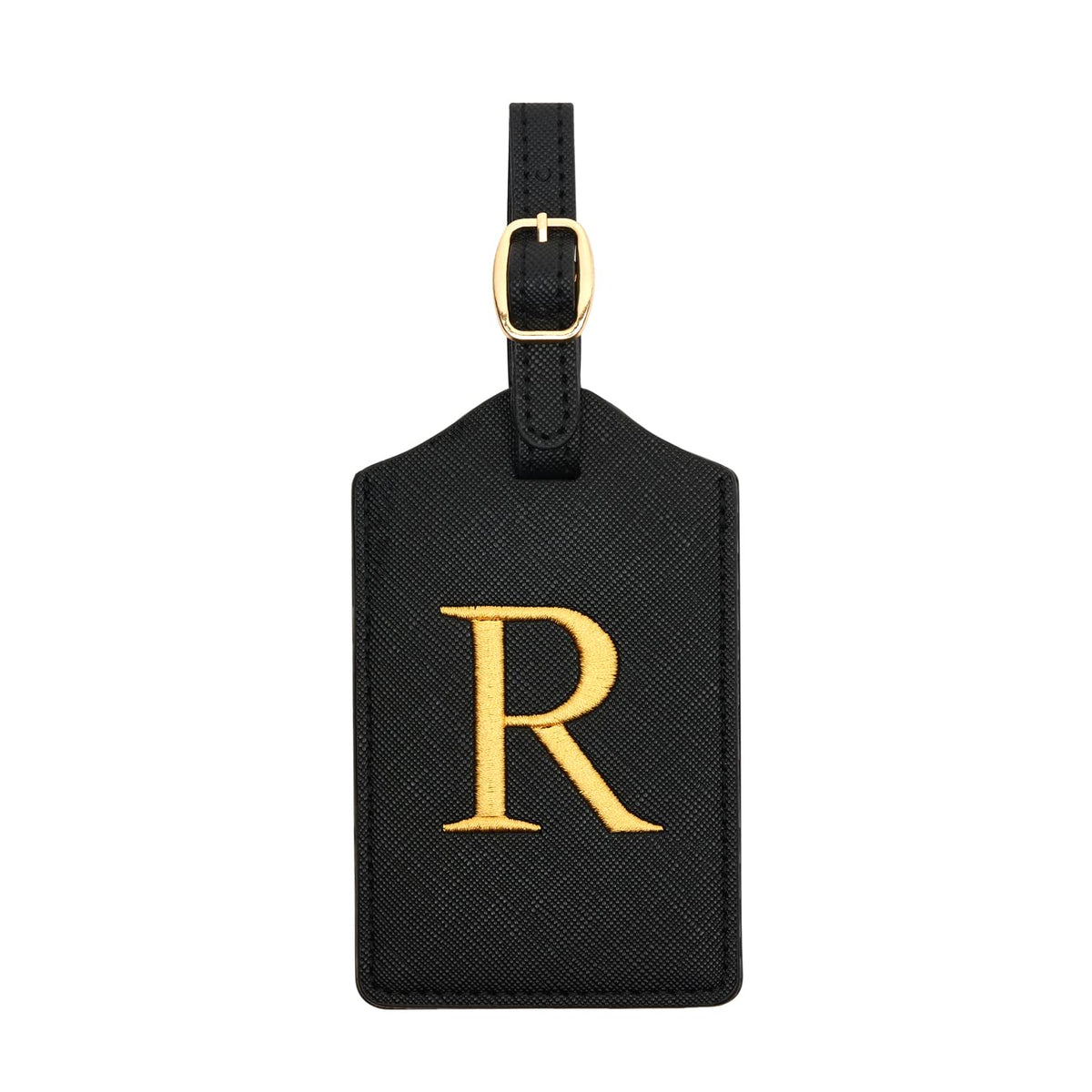 Luggage Tag PU Leather for Suitcase Baggage Handbag Travel Bag Label Suitcase Tag Label Tag w. Name Card & Privacy Cover (S)