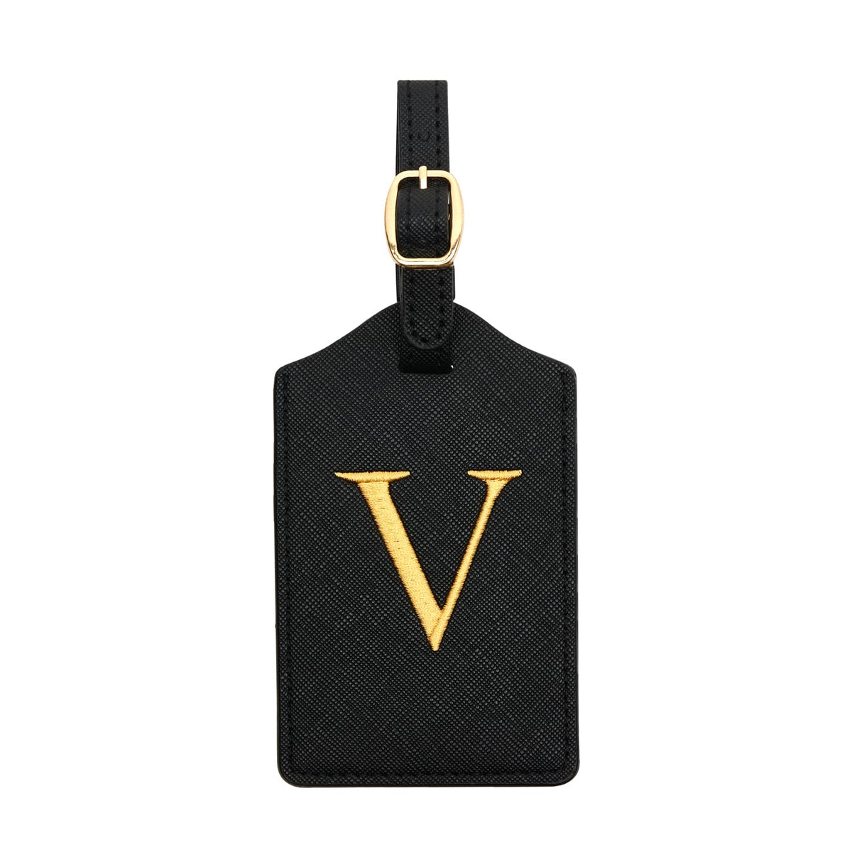 Luggage Tag PU Leather for Suitcase Baggage Handbag Travel Bag Label Suitcase Tag Label Tag w. Name Card & Privacy Cover (S)