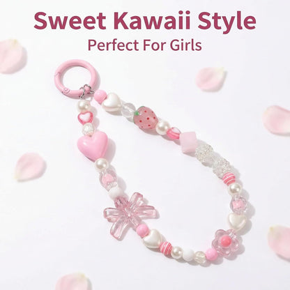 Cheetah Leopard Heart Bowknot Bow Cute Girly Glitter Bling Turtoise Brown Aesthetic Trendy Phone Charms Lanyard