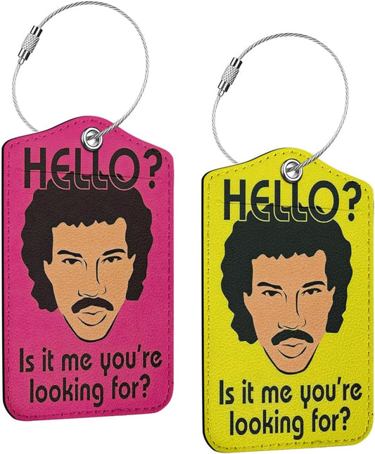 2 Pcs Funny Luggage Tag, Suitcase Tags with Privacy Flap and Metal Loop