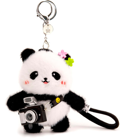 Bag Charm Cute Black Cat Plush Keychain Backpack Purse Key Chain Accessories Gifts for Women