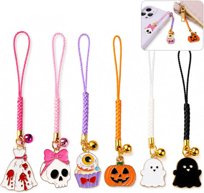 2026 Anime Mobile Phone Charms Halloween Spooky Keychain Lanyard