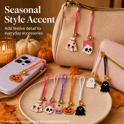 2026 Anime Mobile Phone Charms Halloween Spooky Keychain Lanyard